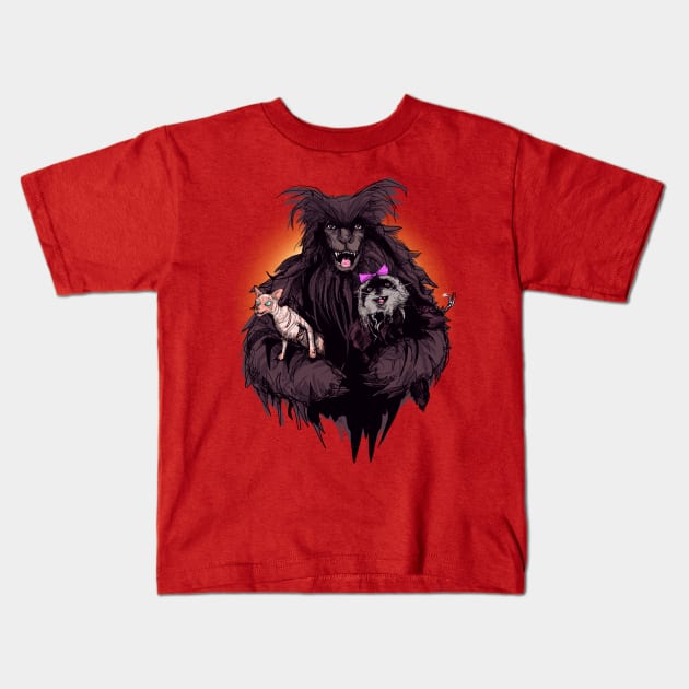 Edgar, Rankle, and Rose Kids T-Shirt by LVBart